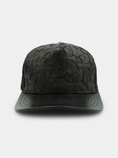Leather Patched Trucker Hat