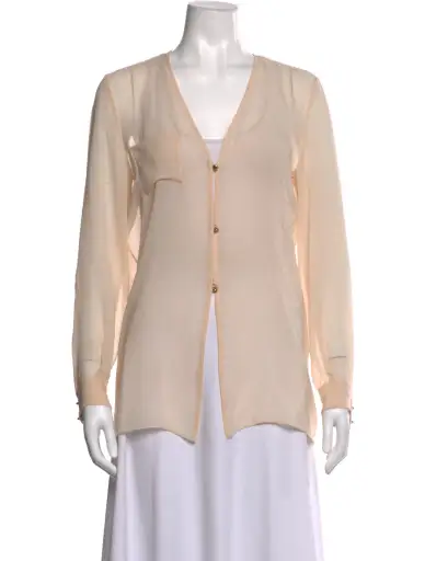 Silk V-Neck Blouse