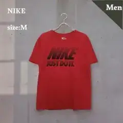 ナイキ　NIKE 半袖Tシャツ　トップス　ビッグロゴ　丸首　カジュアル　レッド