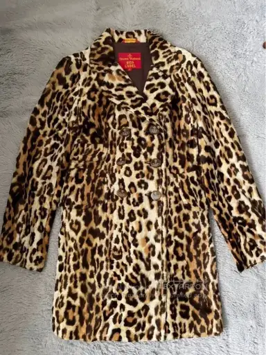 Vivienne Westwood Leopard print fur coat