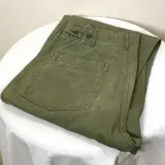 【良好】orSlow ベイカーパンツ　JPN S（１） オリーブグリーン系