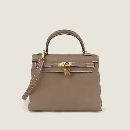 Kelly II Sellier 25 Handbag Etoupe
