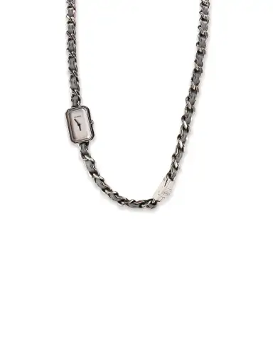 Première Rock Pastel Grey Leather Triple-Wrap Watch