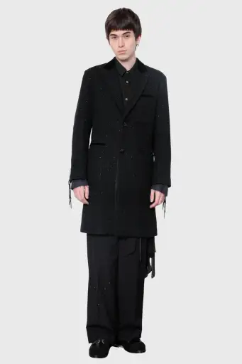 MIDORIKAWA GLITTER TWEED COAT