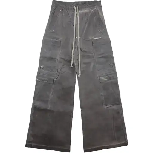 Rick Owens DRKSHDW Foil Denim Double Cargo Jumbo Belas Pants SS25