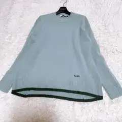 coach コーチ　カシミヤ混　オーバーサイズニット　ゆったり　グリーン　XS