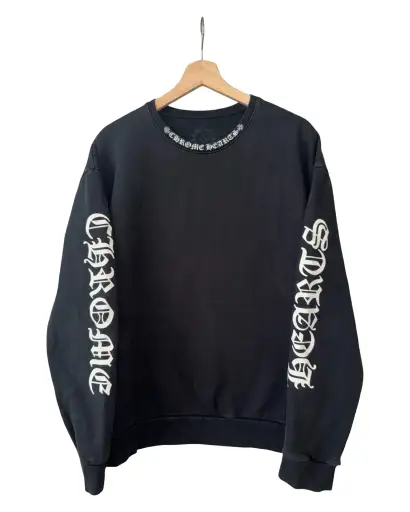 Chrome Hearts Neck Logo Sleeve Crewneck