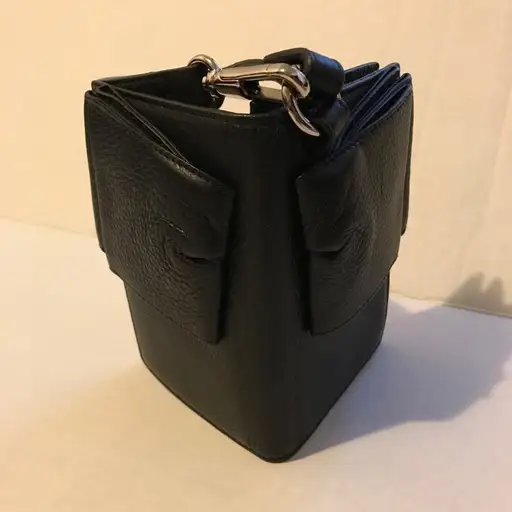 YSL rive gauche WALLET Wristlet clutch bag BLACK NWT Authentic