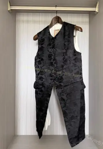 Uma Wang 22SS vintage‑finish long vest jacket YYYY17/2610