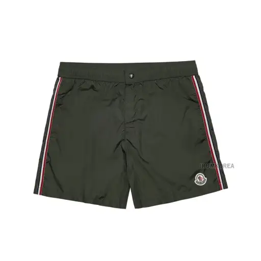 Swim Shorts with Logo Patch