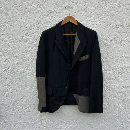 Black and Brown Patchwork Blazer F/W20