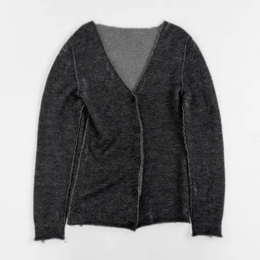Mihara Yasuhiro Distressed Reversible Cardigan