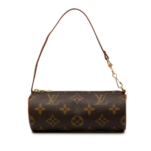 Brown Louis Vuitton Monogram Papillon Pochette Handbag