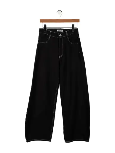 Mid-Rise Wide Leg Jeans
