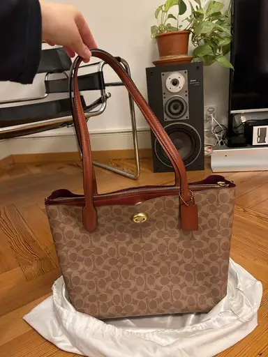 Sac COACH Willow tote bag signature canvas