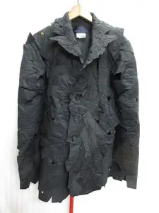 KOHSHIN SATOH　コウシンサトウ　ジャケット　メンズ46 黒 希少サンプル品 テープジャケット ブルゾン ブラック コート　10021