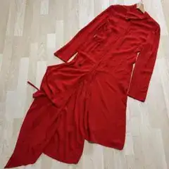 Yohji Yamamoto 12AW シルク100% 変形 ロングワンピース