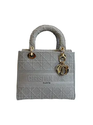 Lady Dior Medium Cannage Grey