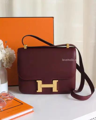 Constance 24 | Rouge Epsom Gold Hardware