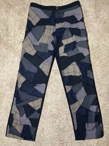 SS03 Dirk Schonberger Patchwork Distressed Pants Boro 90s 20