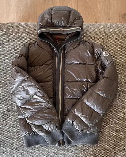 Doudoune Moncler Homme Originale - Gris-Vert, Taille 1 (S)