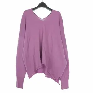 サルバム sulvam 18AW slash knit スラッシュニット Vネック セーター 長袖 S パープル 紫 SI-K02-810 メンズ