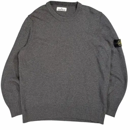 Stone island dark grey knitted pullover sweatshirt (XXXL)