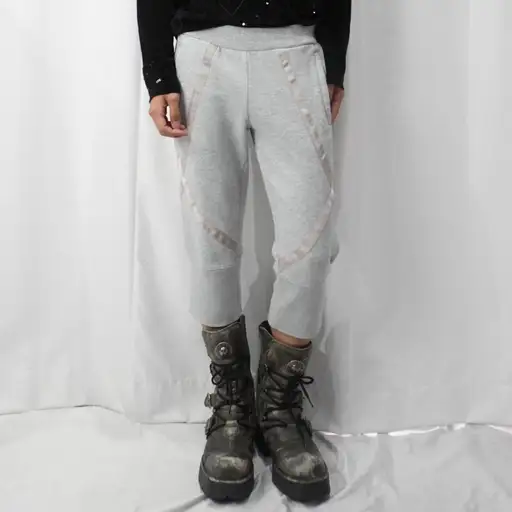 "adidas×stella McCartney" tape detail cropped sweat pants