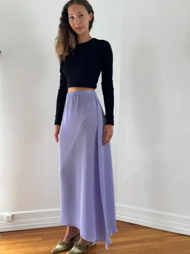 Lilac Issey Miyake Pleated Skirt