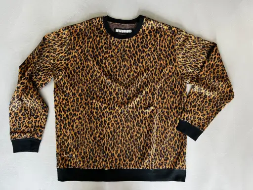 Neighborhood Leopard Print Sweater, Size L