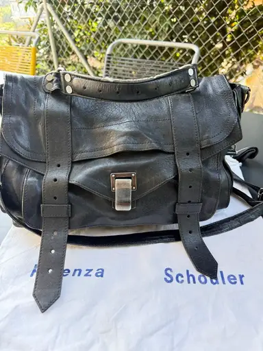 Proenza Schouler PS1 Handtasche Leder schwarz gebraucht