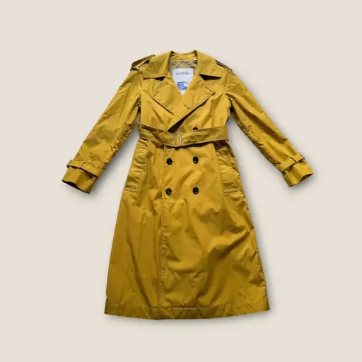 Burberry Belted Canvas Trench - Size UK 8
