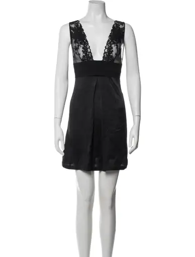 Silk Lace Pattern Nightgown