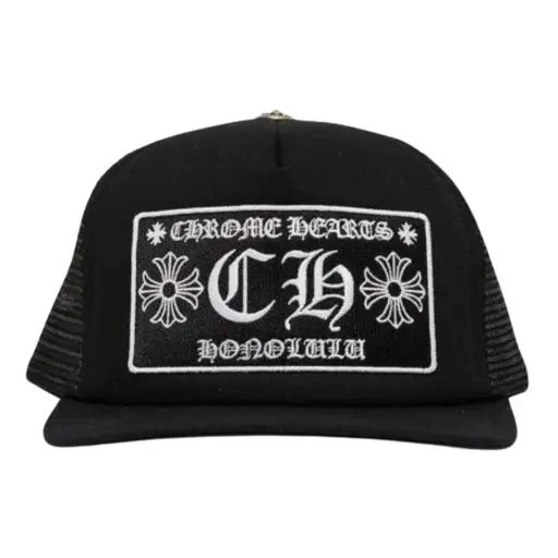 Chrome Hearts Honolulu Exclusive Trucker Hat Black