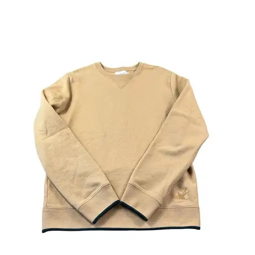 Maison Kitsune Brown‎ Green Tipped Cotton Wool Crewneck Men's Sweater Size M