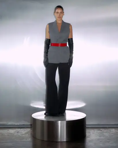 Red Acrylic Body Belt