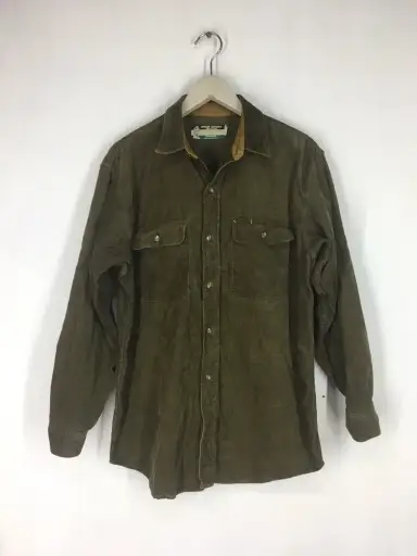 Vintage Sugar Cane Unique Uniform Corduroy Shirt