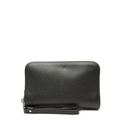 Black Louis Vuitton Taiga Pochette Baikal Clutch Bag
