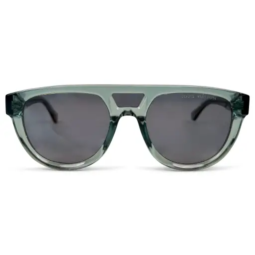 LOUIS VUITTON BLUE AVIATOR CIRCLE SUNGALSSES - PRE OWNED