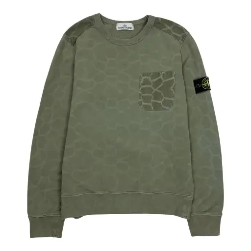 Stone Island Grid Sweatshirt, Size Medium