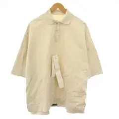 ケイシー ケイシー CASEY CASEY EQUERRE POLO ポロシャツ 半袖 S アイボリー 22HH122 /BM
