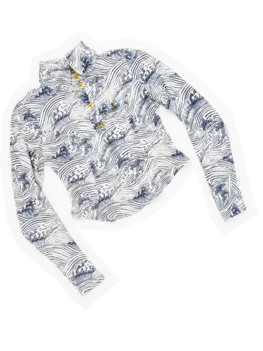 Vivienne Westwood 90s wave print top