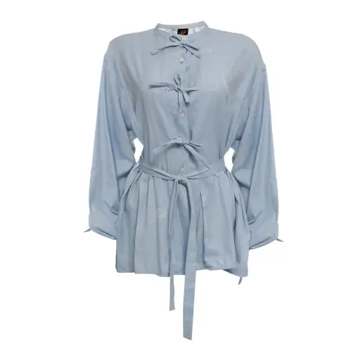 Camisa Loewe Paula's Ibiza Estampada com Amarrações
