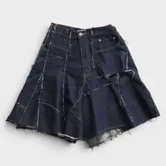 ジュンヤワタナベ コム デ ギャルソン AD2006 再構築 濃紺 デニム スカート SS レディース