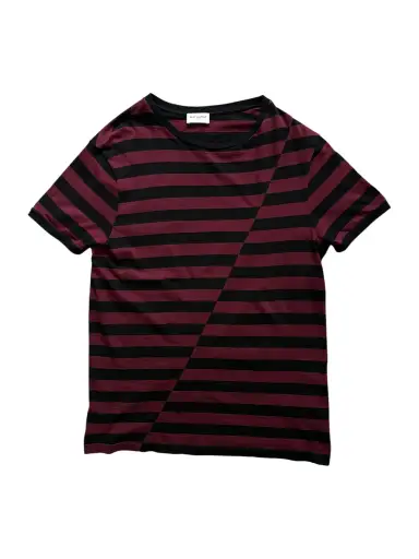 Saint Laurent AW14 Split Striped T-Shirt