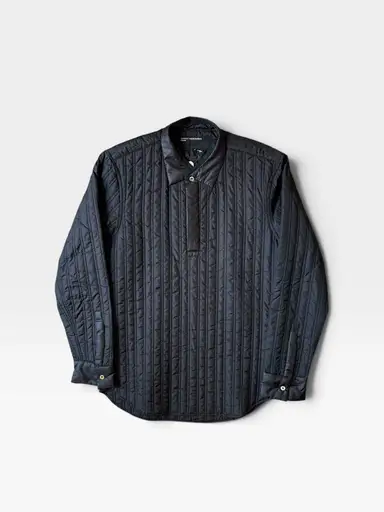 “MASAKI MATSUSHIMA" Quilting poly design L/S pullover shirt