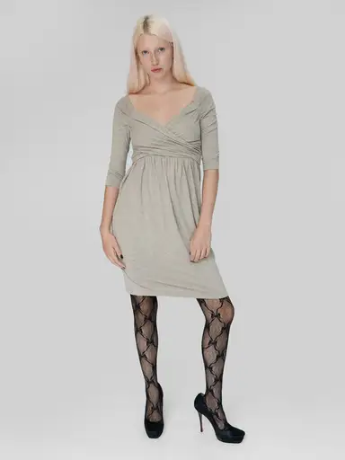 Plein Sud Beige Midi Dress