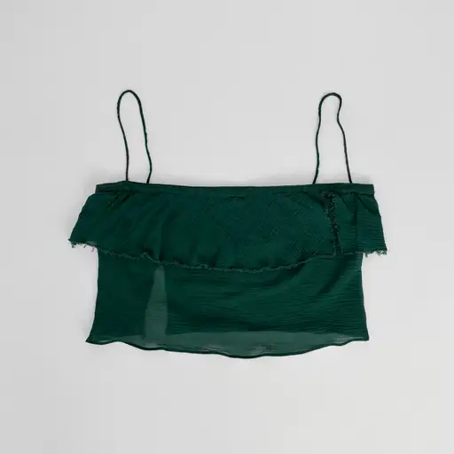 VINTAGE MIU MIU SS 2001 TEAL TOP
