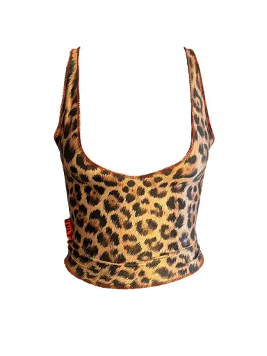 Rare xuly bet 90s leopard print top