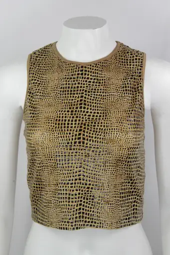 Vintage Y2K Plein Sud Sun Animal Print crop top - S/M